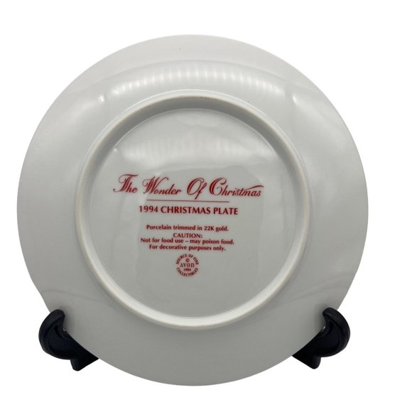 1994 Avon Christmas Plate The Wonder of Christmas Don Sheffler 8.25" - Picture 3 of 7